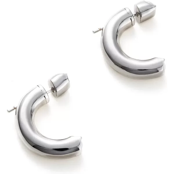 C.Paravano Hoop Earrings for Women | 18K Gold Plated Hoop Earrings | Platinum Hoop Earrings for Women | 925 Sterling Silver Hoop Earrings | Earrings for Women