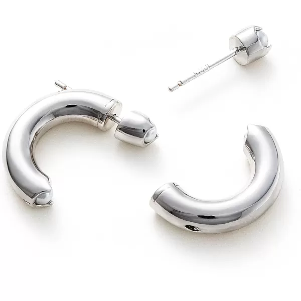C.Paravano Hoop Earrings for Women | 18K Gold Plated Hoop Earrings | Platinum Hoop Earrings for Women | 925 Sterling Silver Hoop Earrings | Earrings for Women