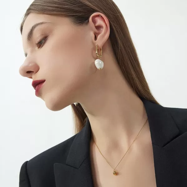 C.Paravano Hoop Earrings for Women | 18K Gold Plated Hoop Earrings | Platinum Hoop Earrings for Women | 925 Sterling Silver Hoop Earrings | Earrings for Women