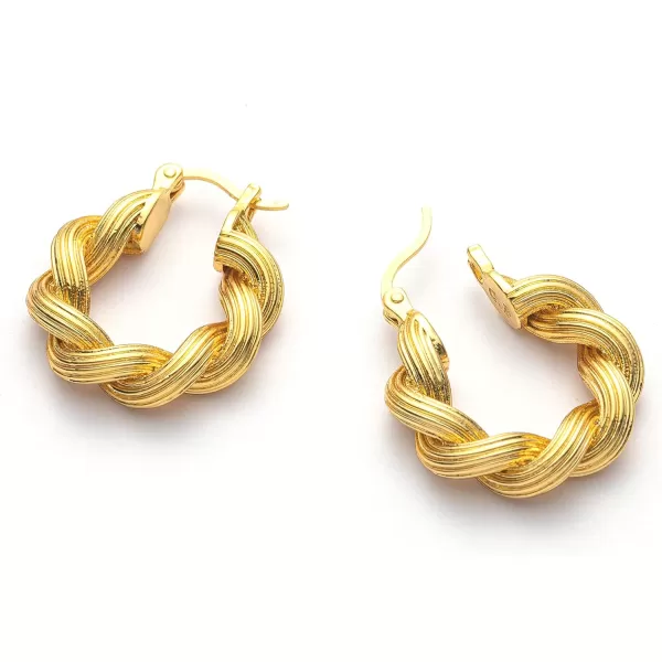 C.Paravano Hoop Earrings for Women | 18K Gold Plated Hoop Earrings | Platinum Hoop Earrings for Women | 925 Sterling Silver Hoop Earrings | Earrings for Women