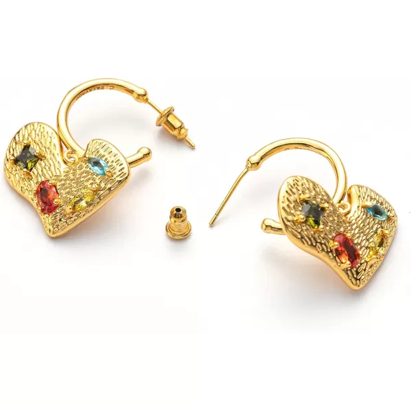 C.Paravano Hoop Earrings for Women | 18K Gold Plated Hoop Earrings | Platinum Hoop Earrings for Women | 925 Sterling Silver Hoop Earrings | Earrings for Women