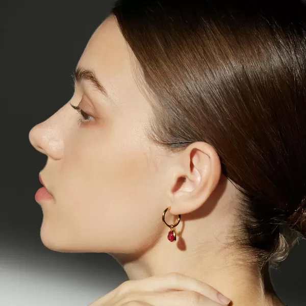 C.Paravano Hoop Earrings for Women | 18K Gold Plated Hoop Earrings | Platinum Hoop Earrings for Women | 925 Sterling Silver Hoop Earrings | Earrings for Women