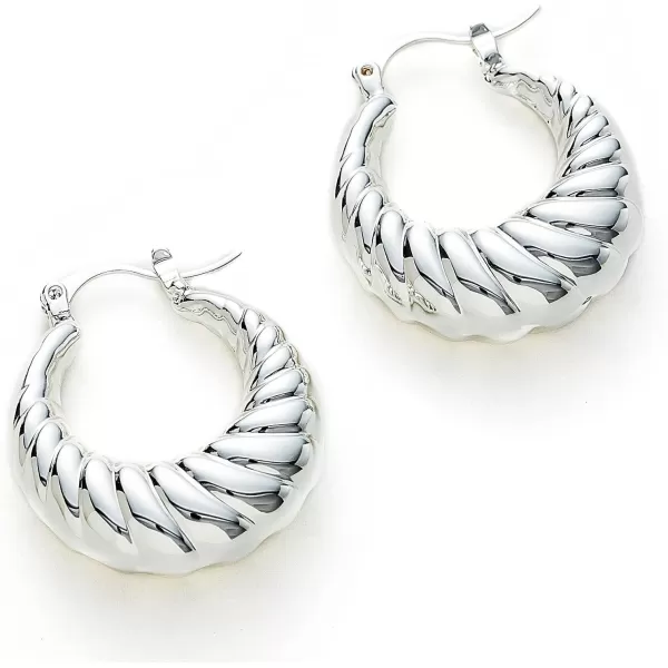 C.Paravano Hoop Earrings for Women | 18K Gold Plated Hoop Earrings | Platinum Hoop Earrings for Women | 925 Sterling Silver Hoop Earrings | Earrings for Women