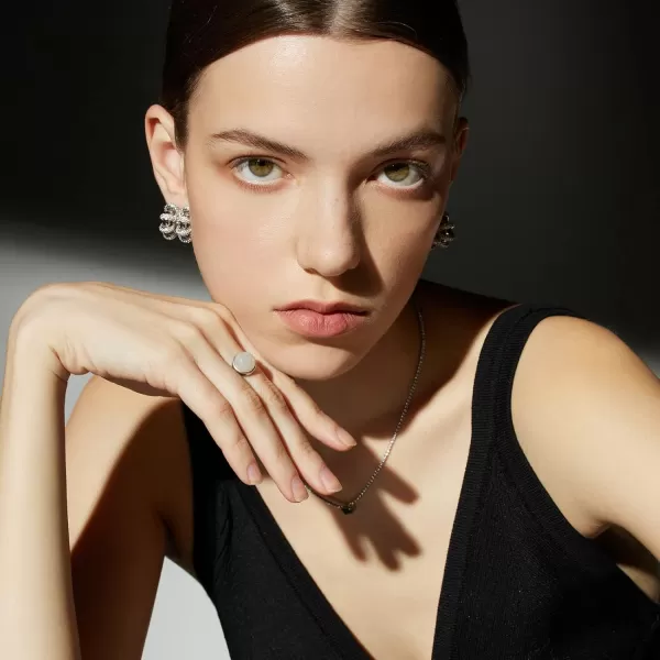 C.Paravano Hoop Earrings for Women | 18K Gold Plated Hoop Earrings | Platinum Hoop Earrings for Women | 925 Sterling Silver Hoop Earrings | Earrings for Women