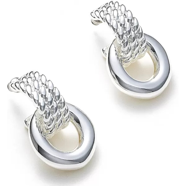 C.Paravano Hoop Earrings for Women | 18K Gold Plated Hoop Earrings | Platinum Hoop Earrings for Women | 925 Sterling Silver Hoop Earrings | Earrings for Women