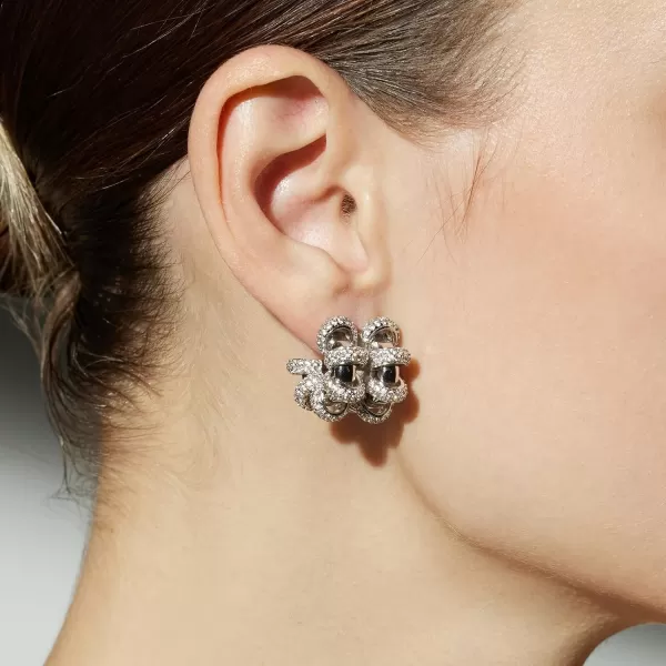 C.Paravano Hoop Earrings for Women | 18K Gold Plated Hoop Earrings | Platinum Hoop Earrings for Women | 925 Sterling Silver Hoop Earrings | Earrings for Women