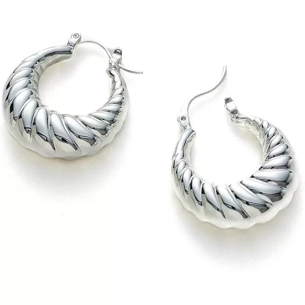 C.Paravano Hoop Earrings for Women | 18K Gold Plated Hoop Earrings | Platinum Hoop Earrings for Women | 925 Sterling Silver Hoop Earrings | Earrings for Women