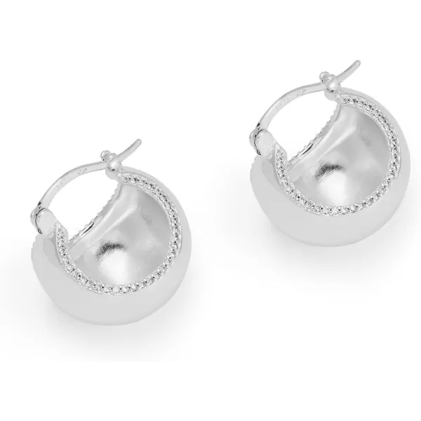 C.Paravano Hoop Earrings for Women | 18K Gold Plated Hoop Earrings | Platinum Hoop Earrings for Women | 925 Sterling Silver Hoop Earrings | Earrings for Women