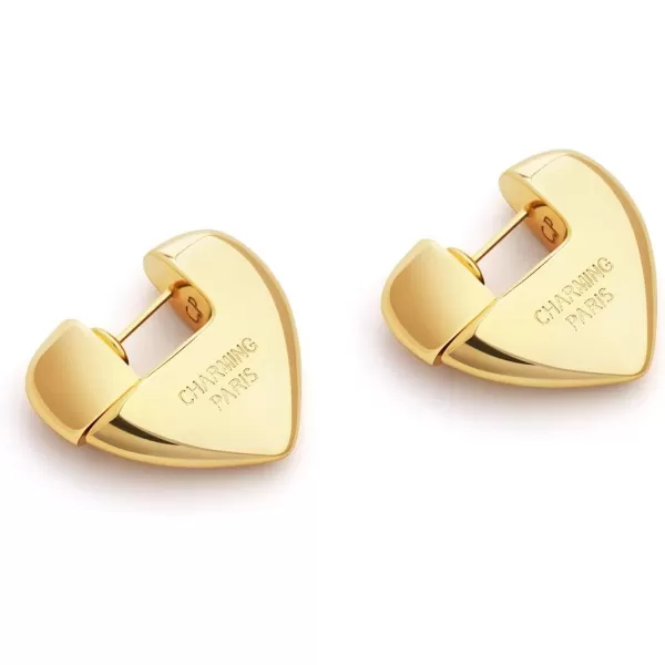 C.Paravano Hoop Earrings for Women | 18K Gold Plated Hoop Earrings | Platinum Hoop Earrings for Women | 925 Sterling Silver Hoop Earrings | Earrings for Women