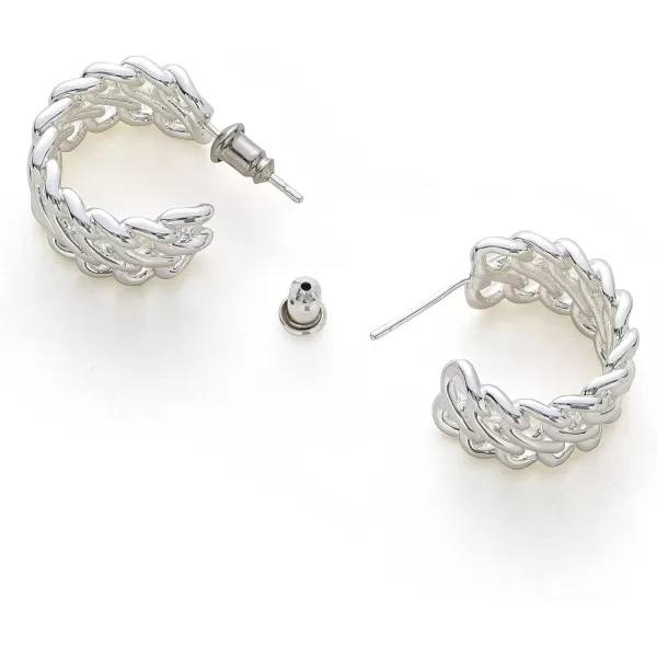 C.Paravano Hoop Earrings for Women | 18K Gold Plated Hoop Earrings | Platinum Hoop Earrings for Women | 925 Sterling Silver Hoop Earrings | Earrings for Women