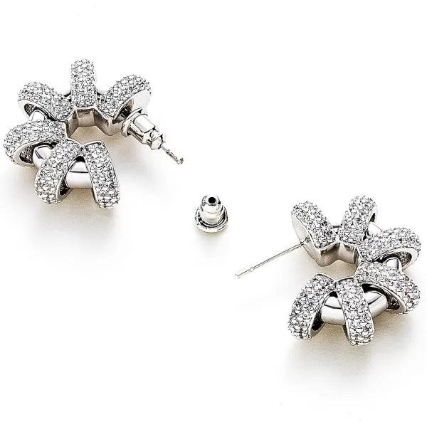 C.Paravano Hoop Earrings for Women | 18K Gold Plated Hoop Earrings | Platinum Hoop Earrings for Women | 925 Sterling Silver Hoop Earrings | Earrings for Women