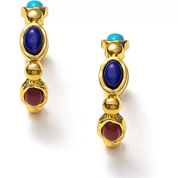 C.Paravano Hoop Earrings for Women | 18K Gold Plated Hoop Earrings | Platinum Hoop Earrings for Women | 925 Sterling Silver Hoop Earrings | Earrings for Women