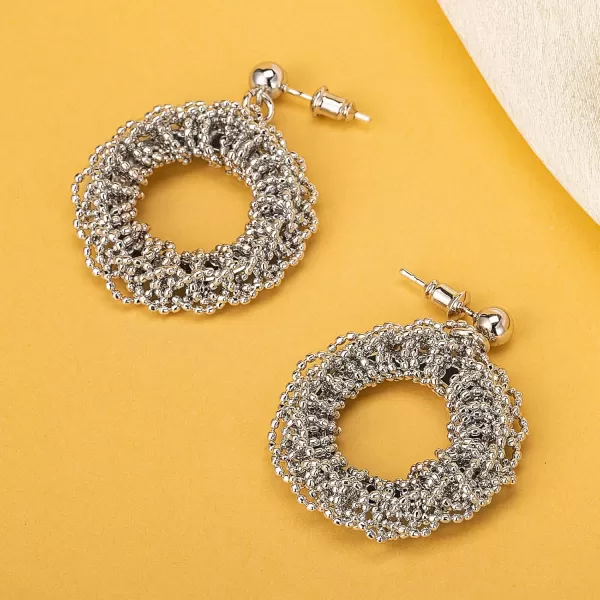 C.Paravano Hoop Earrings for Women | 18K Gold Plated Hoop Earrings | Platinum Hoop Earrings for Women | 925 Sterling Silver Hoop Earrings | Earrings for Women