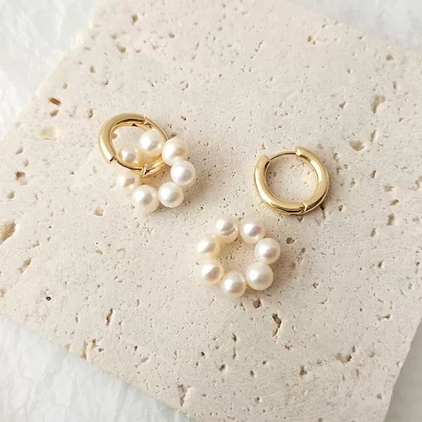 C.Paravano Hoop Earrings for Women | 18K Gold Plated Hoop Earrings | Platinum Hoop Earrings for Women | 925 Sterling Silver Hoop Earrings | Earrings for Women