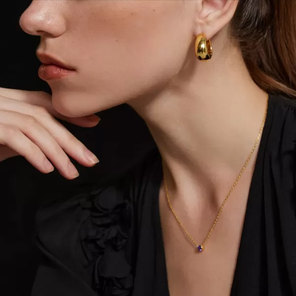 C.Paravano Hoop Earrings for Women | 18K Gold Plated Hoop Earrings | Platinum Hoop Earrings for Women | 925 Sterling Silver Hoop Earrings | Earrings for Women