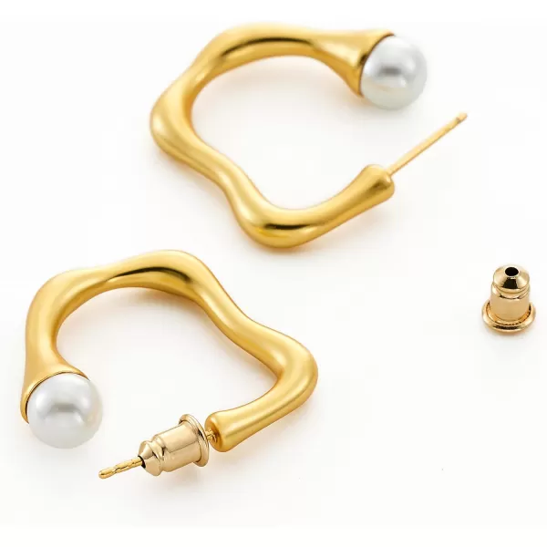 C.Paravano Hoop Earrings for Women | 18K Gold Plated Hoop Earrings | Platinum Hoop Earrings for Women | 925 Sterling Silver Hoop Earrings | Earrings for Women