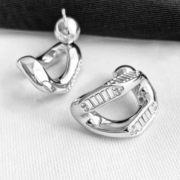 C.Paravano Hoop Earrings for Women | 18K Gold Plated Hoop Earrings | Platinum Hoop Earrings for Women | 925 Sterling Silver Hoop Earrings | Earrings for Women