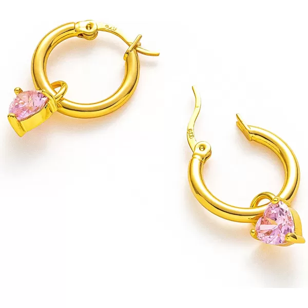 C.Paravano Hoop Earrings for Women | 18K Gold Plated Hoop Earrings | Platinum Hoop Earrings for Women | 925 Sterling Silver Hoop Earrings | Earrings for Women