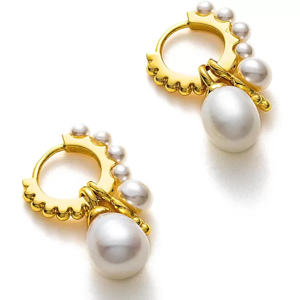 C.Paravano Hoop Earrings for Women | 18K Gold Plated Hoop Earrings | Platinum Hoop Earrings for Women | 925 Sterling Silver Hoop Earrings | Earrings for Women