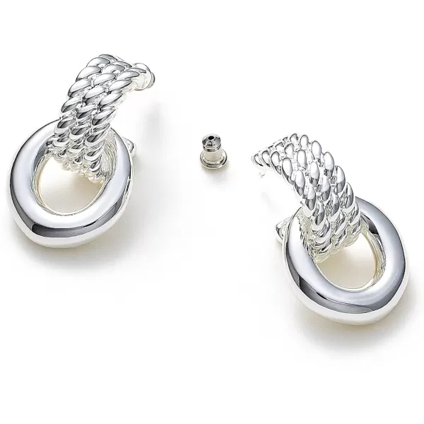 C.Paravano Hoop Earrings for Women | 18K Gold Plated Hoop Earrings | Platinum Hoop Earrings for Women | 925 Sterling Silver Hoop Earrings | Earrings for Women