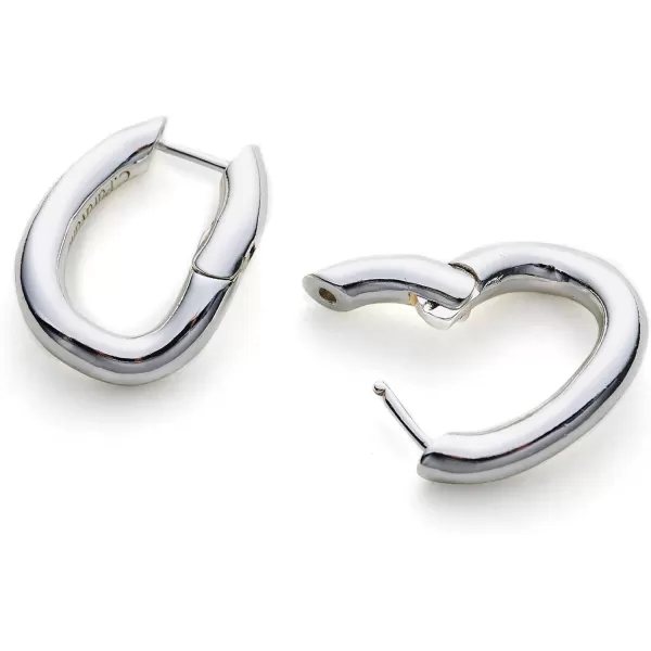 C.Paravano Hoop Earrings for Women | 18K Gold Plated Hoop Earrings | Platinum Hoop Earrings for Women | 925 Sterling Silver Hoop Earrings | Earrings for Women