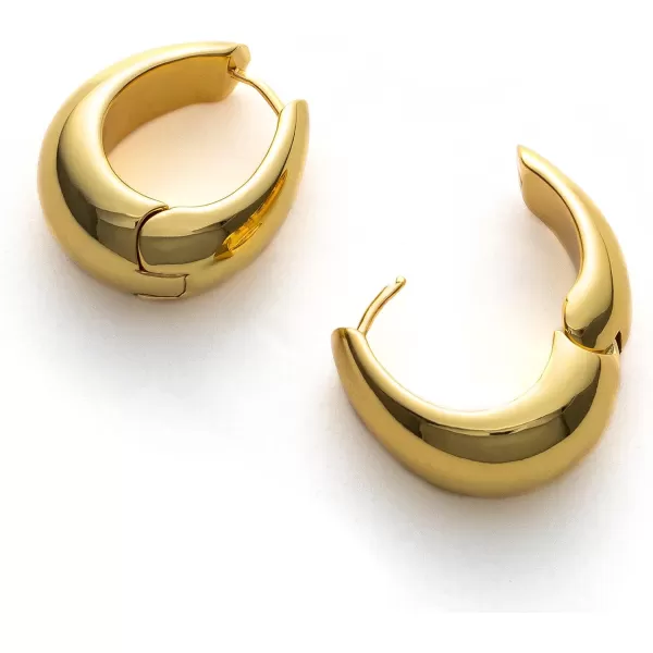 C.Paravano Hoop Earrings for Women | 18K Gold Plated Hoop Earrings | Platinum Hoop Earrings for Women | 925 Sterling Silver Hoop Earrings | Earrings for Women