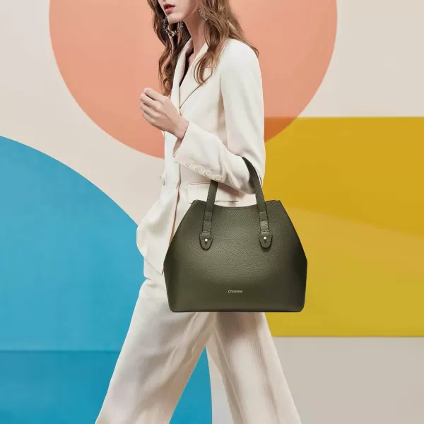 C.Paravano Large Capacity Tote Handbag | Full Grain Leather Tote Bag | Hobo Bag | Women's Top Handle Tote | Travel Work Tote