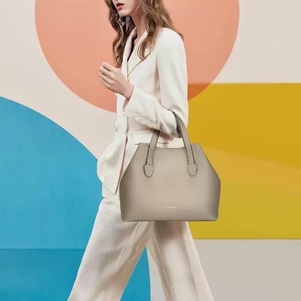 C.Paravano Large Capacity Tote Handbag | Full Grain Leather Tote Bag | Hobo Bag | Women's Top Handle Tote | Travel Work Tote