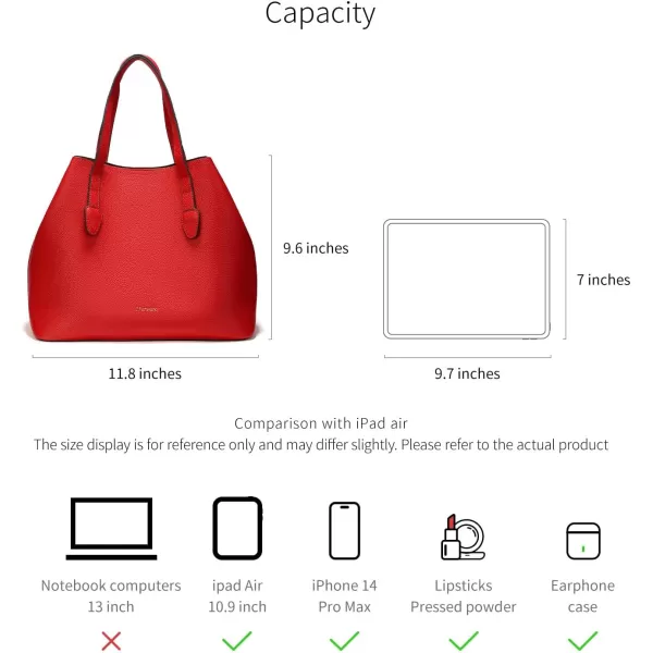 C.Paravano Large Capacity Tote Handbag | Full Grain Leather Tote Bag | Hobo Bag | Women's Top Handle Tote | Travel Work Tote