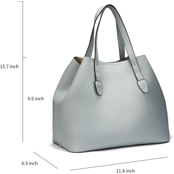 C.Paravano Large Capacity Tote Handbag | Full Grain Leather Tote Bag | Hobo Bag | Women's Top Handle Tote | Travel Work Tote
