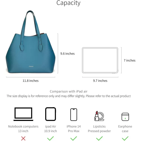 C.Paravano Large Capacity Tote Handbag | Full Grain Leather Tote Bag | Hobo Bag | Women's Top Handle Tote | Travel Work Tote