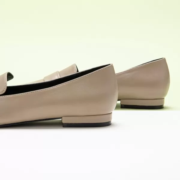 C.Paravano Loafer for Women | Leather Penny Loafers | Slip On Loafer | Women's Loafers | Squared Toe Loafer Flat | Comfort Loafer Shoes