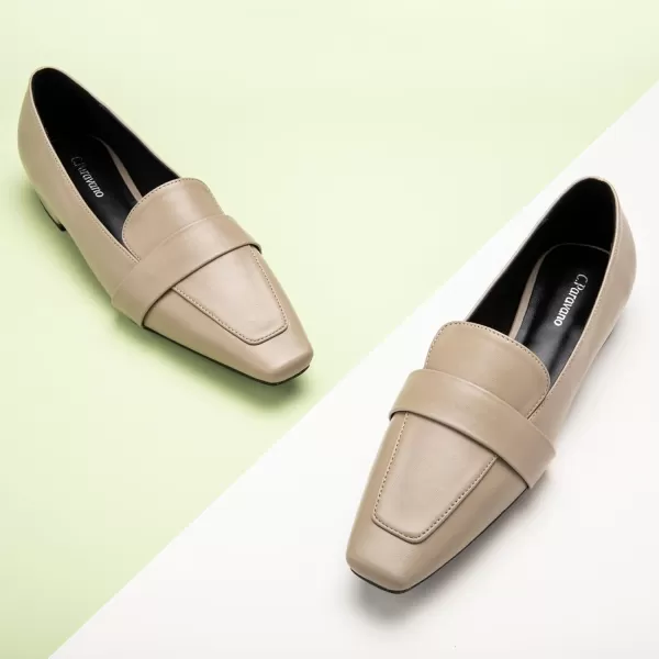 C.Paravano Loafer for Women | Leather Penny Loafers | Slip On Loafer | Women's Loafers | Squared Toe Loafer Flat | Comfort Loafer Shoes