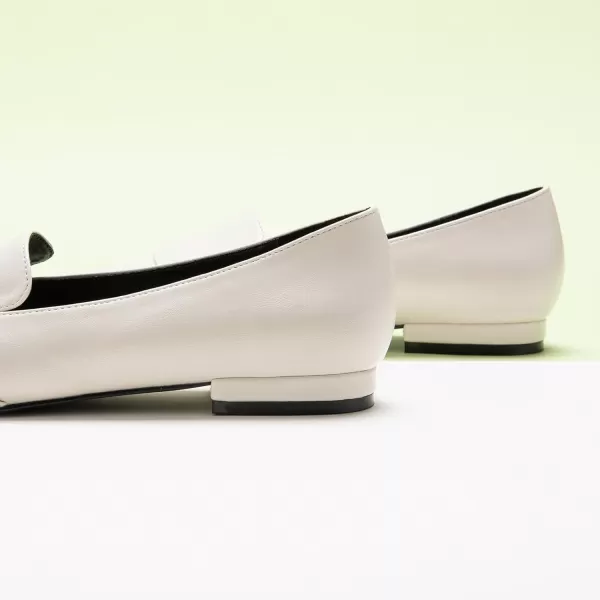 C.Paravano Loafer for Women | Leather Penny Loafers | Slip On Loafer | Women's Loafers | Squared Toe Loafer Flat | Comfort Loafer Shoes
