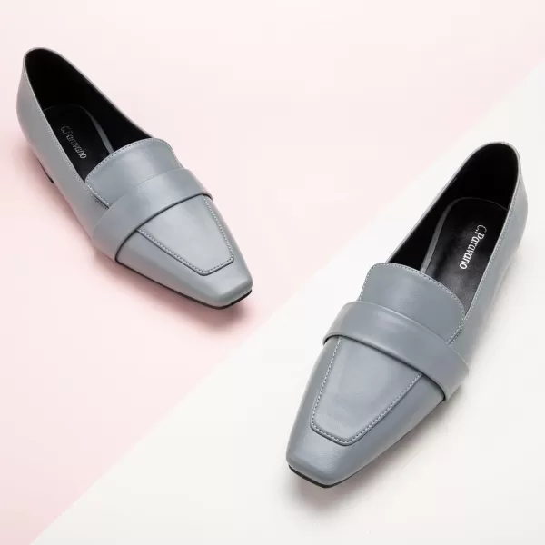 C.Paravano Loafer for Women | Leather Penny Loafers | Slip On Loafer | Women's Loafers | Squared Toe Loafer Flat | Comfort Loafer Shoes
