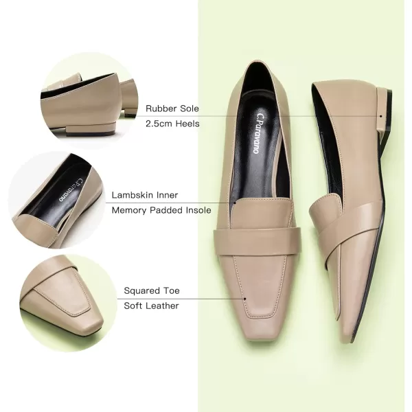 C.Paravano Loafer for Women | Leather Penny Loafers | Slip On Loafer | Women's Loafers | Squared Toe Loafer Flat | Comfort Loafer Shoes