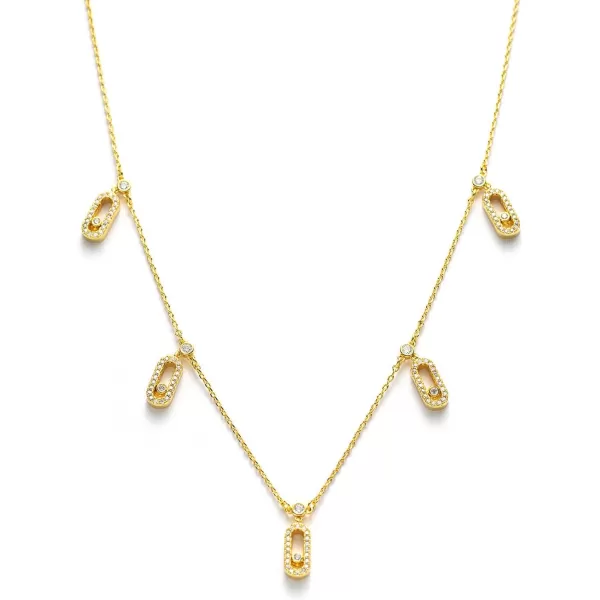C.Paravano Necklaces for Women Gold 18K | Necklace for Women Silver | Jewelry for Women | Pendant Necklace for Women | Necklaces for Her | Gemstone Necklace