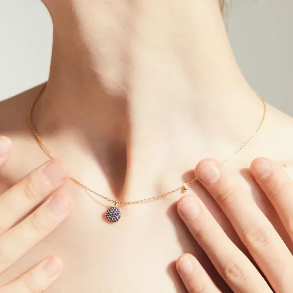 C.Paravano Necklaces for Women Gold 18K | Necklace for Women Silver | Jewelry for Women | Pendant Necklace for Women | Necklaces for Her | Gemstone Necklace