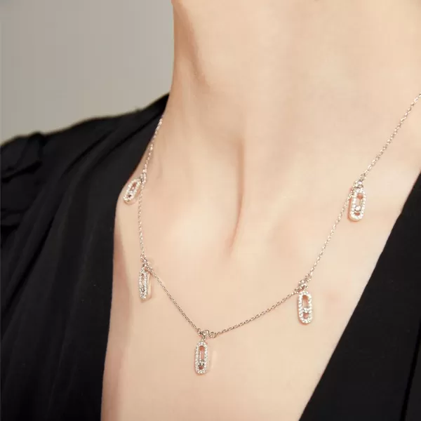 C.Paravano Necklaces for Women Gold 18K | Necklace for Women Silver | Jewelry for Women | Pendant Necklace for Women | Necklaces for Her | Gemstone Necklace