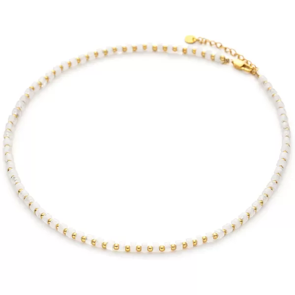 C.Paravano Pearl Necklaces for Women | Pearl Choker Necklace | 18K Gold Plated Chain Necklace | Necklaces Pearl | Real Pearl Necklace | Long Pearl Necklace | Gold and Pearl Necklace