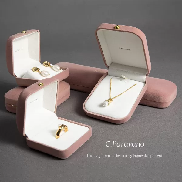 C.Paravano Pearl Necklaces for Women | Pearl Choker Necklace | 18K Gold Plated Chain Necklace | Necklaces Pearl | Real Pearl Necklace | Long Pearl Necklace | Gold and Pearl Necklace