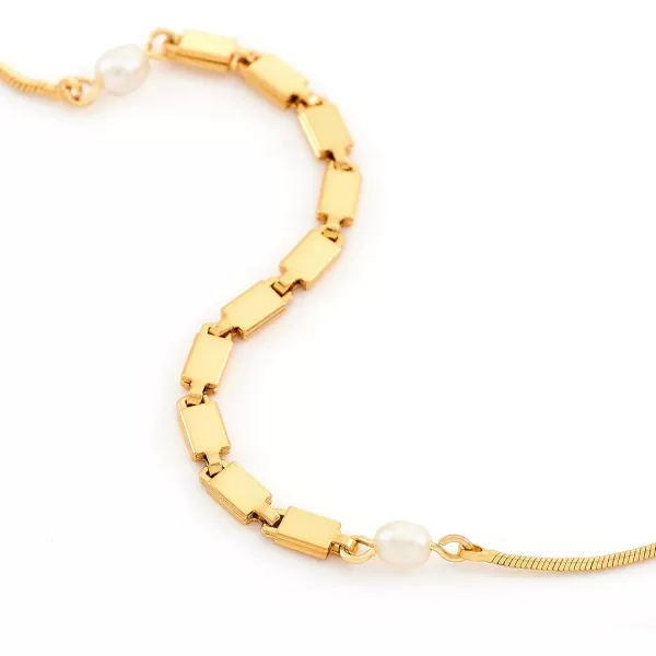 C.Paravano Pearl Necklaces for Women | Pearl Choker Necklace | 18K Gold Plated Chain Necklace | Necklaces Pearl | Real Pearl Necklace | Long Pearl Necklace | Gold and Pearl Necklace