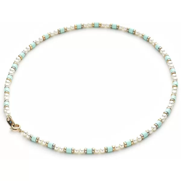 C.Paravano Pearl Necklaces for Women | Pearl Choker Necklace | 18K Gold Plated Chain Necklace | Necklaces Pearl | Real Pearl Necklace | Long Pearl Necklace | Gold and Pearl Necklace