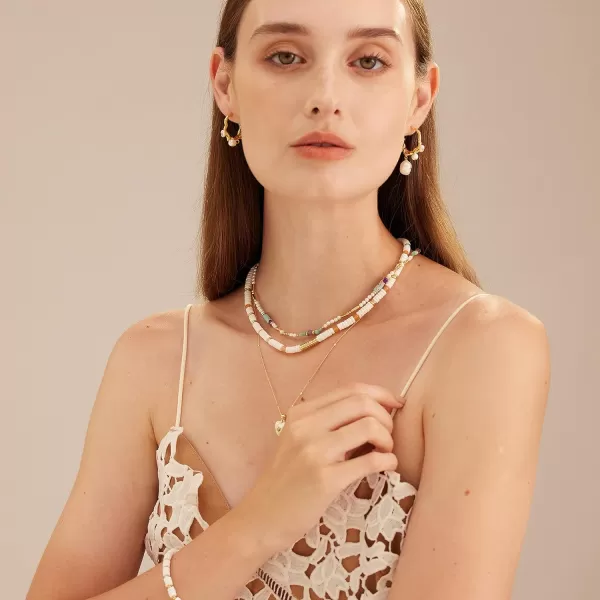 C.Paravano Pearl Necklaces for Women | Pearl Choker Necklace | 18K Gold Plated Chain Necklace | Necklaces Pearl | Real Pearl Necklace | Long Pearl Necklace | Gold and Pearl Necklace