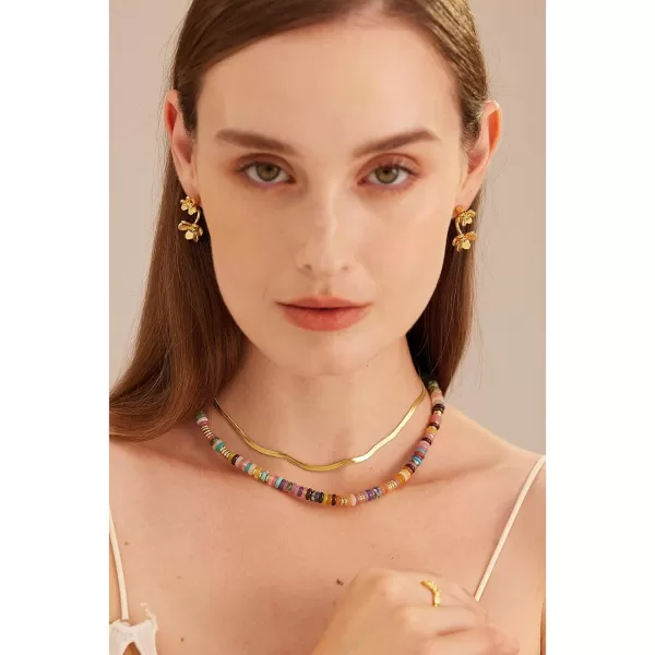 C.Paravano Pearl Necklaces for Women | Pearl Choker Necklace | 18K Gold Plated Chain Necklace | Necklaces Pearl | Real Pearl Necklace | Long Pearl Necklace | Gold and Pearl Necklace