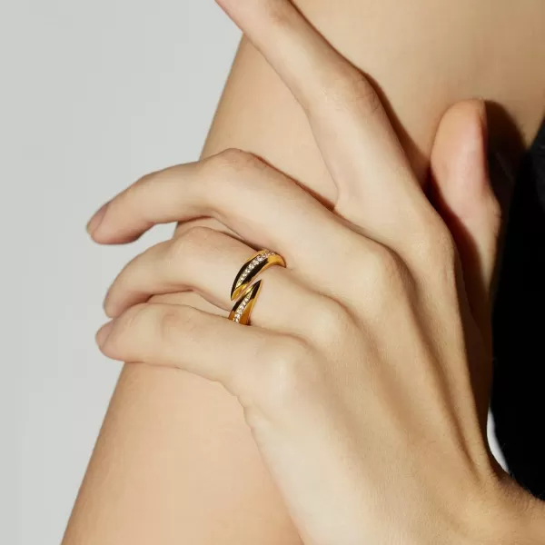 C.Paravano Rings for Women | Womens Rings Size 6 7 8 | Gold Plated Rings | Fashion Rings for Women | Statement Rings for Women | Stackable Rings for Women