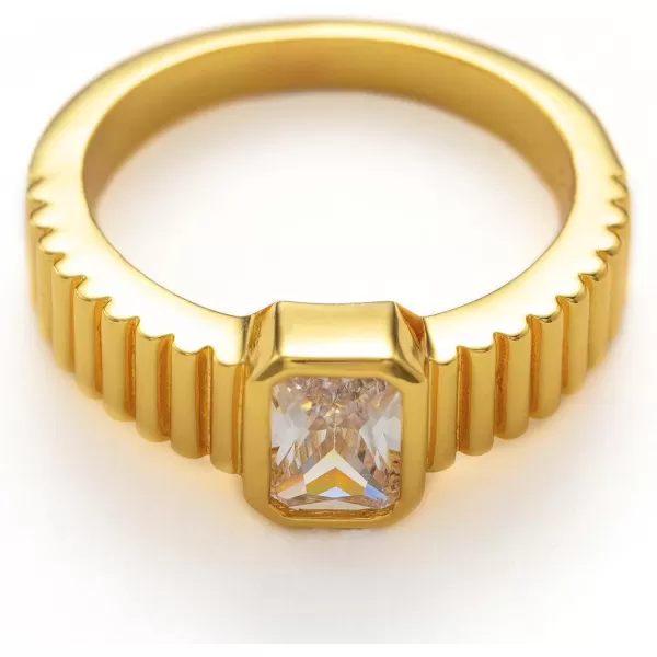 C.Paravano Rings for Women | Womens Rings Size 6 7 8 | Gold Plated Rings | Fashion Rings for Women | Statement Rings for Women | Stackable Rings for Women