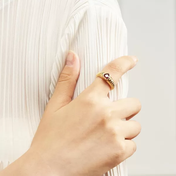 C.Paravano Rings for Women | Womens Rings Size 6 7 8 | Gold Plated Rings | Fashion Rings for Women | Statement Rings for Women | Stackable Rings for Women