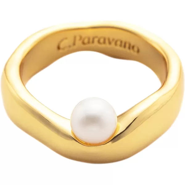 C.Paravano Rings for Women | Womens Rings Size 6 7 8 | Gold Plated Rings | Fashion Rings for Women | Statement Rings for Women | Stackable Rings for Women