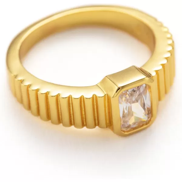 C.Paravano Rings for Women | Womens Rings Size 6 7 8 | Gold Plated Rings | Fashion Rings for Women | Statement Rings for Women | Stackable Rings for Women